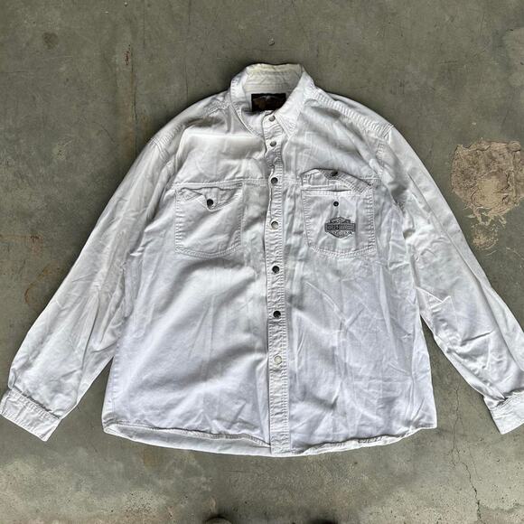 Harley davidson button up - Picture 2 of 8